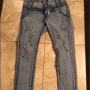 GOGO Star Skinny Jeans Size 15